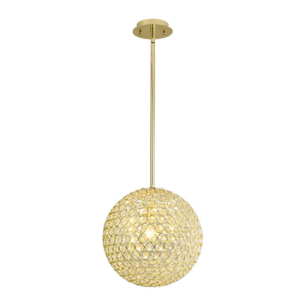 Qvistuvox Glam Jewel Polished Gold Crystal Chandelier