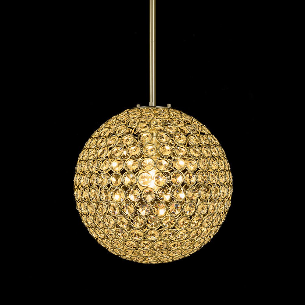 Qvistuvox Glam Jewel Polished Gold Crystal Chandelier