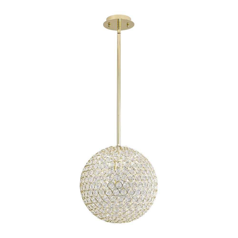 Qvistuvox Glam Jewel Polished Gold Crystal Chandelier