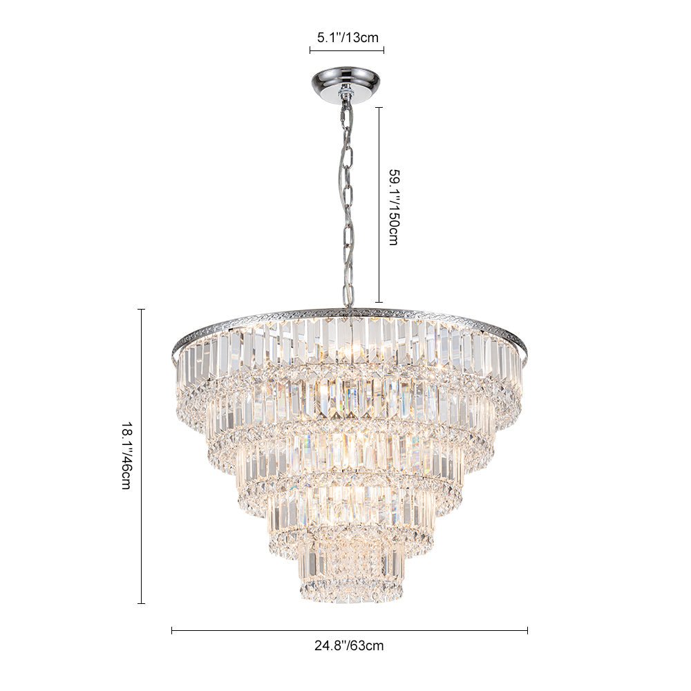 Himin Luxe Metal Crystal Chandelier