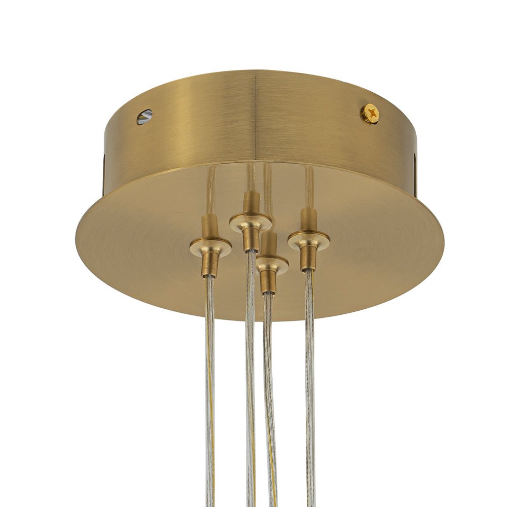 Fljotuvyx Glam Shine Globe Cluster Bubble Opal Glass Chandelier