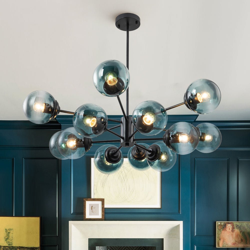 Plotur Tiered Globe Sputnik Glass Chandelier