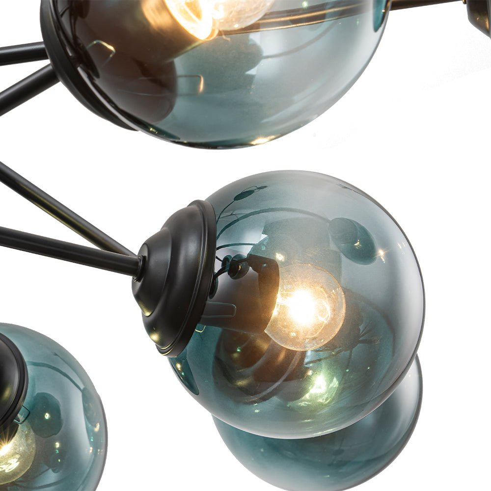 Plotur Tiered Globe Sputnik Glass Chandelier
