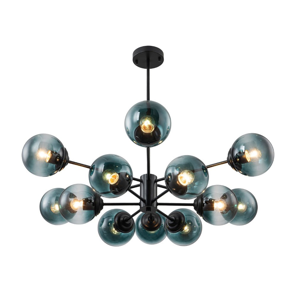 Plotur Tiered Globe Sputnik Glass Chandelier