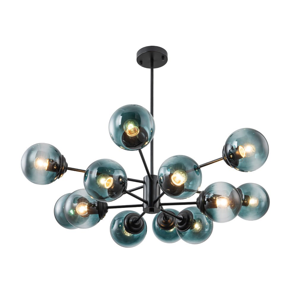 Plotur Tiered Globe Sputnik Glass Chandelier