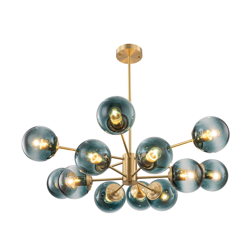 Plotur Tiered Globe Sputnik Glass Chandelier