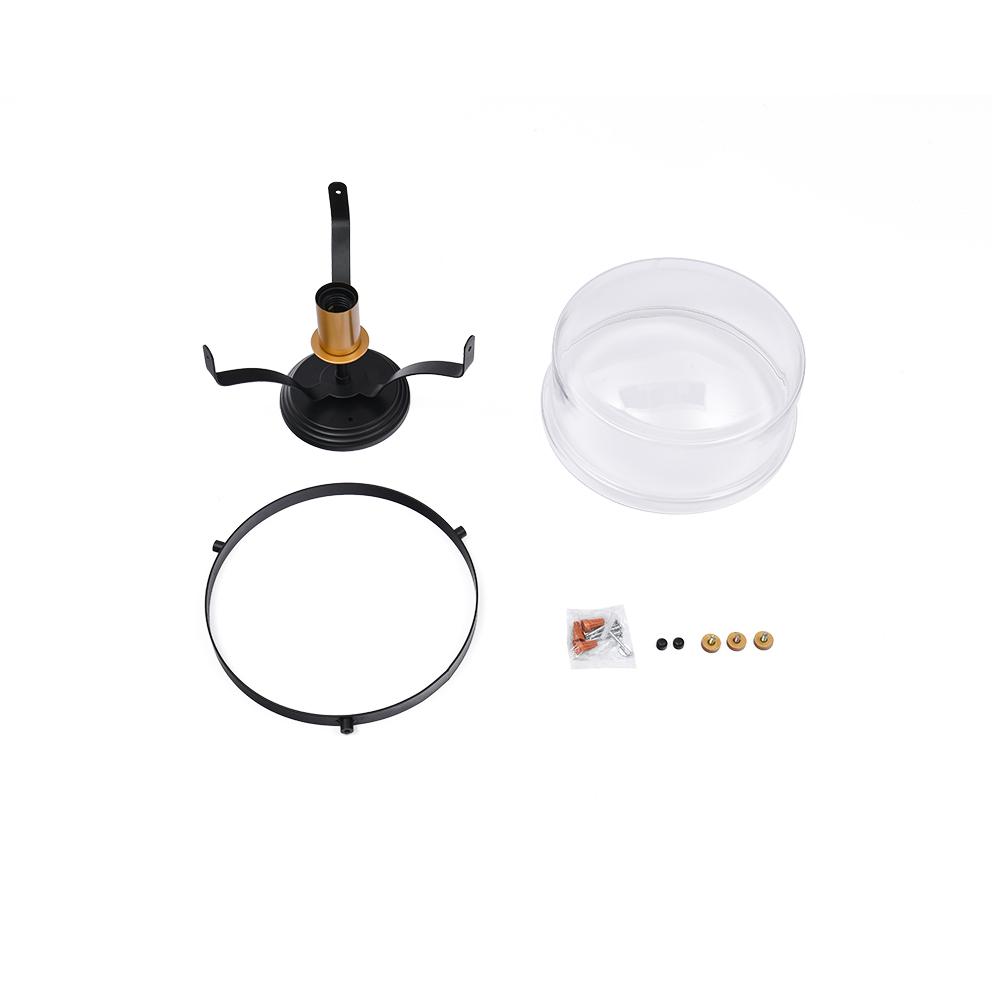 Alvorna Minimalist Glass Semi Flush Mount Ceiling Light