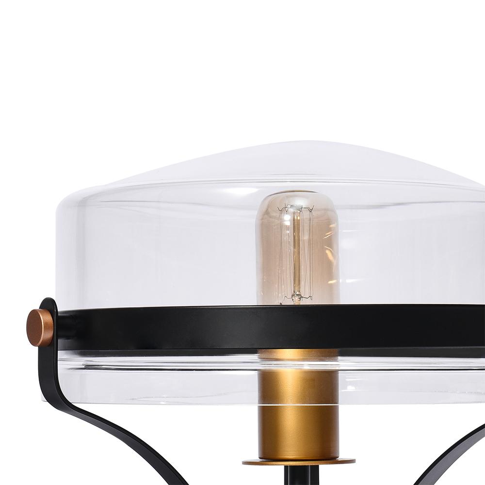 Alvorna Minimalist Glass Semi Flush Mount Ceiling Light