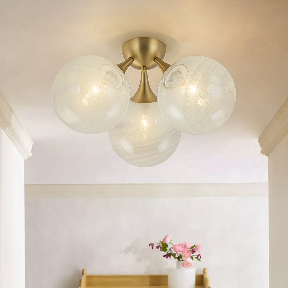 Tinduvox Cloud Opaque Glass Ceiling Light