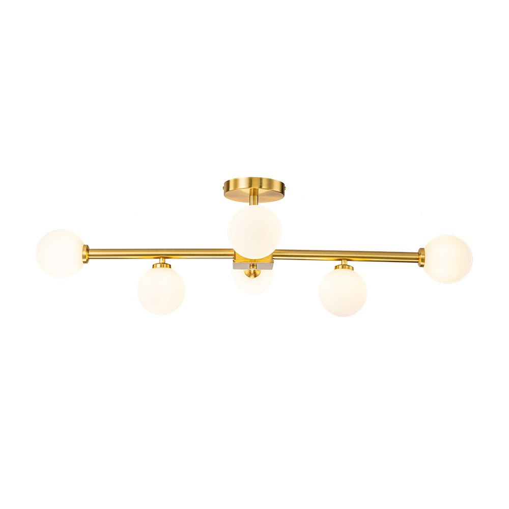 Himinulix Sputnik Glass Semi Flush Mount Chandelier
