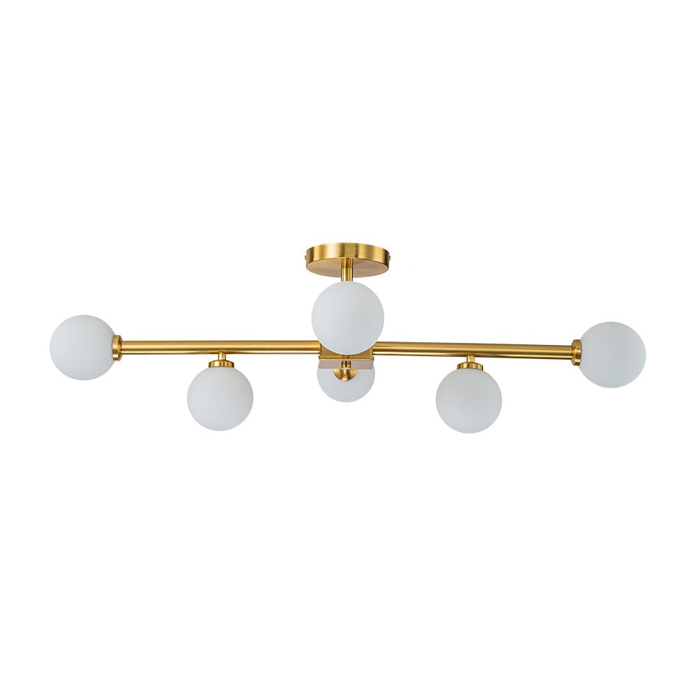 Himinulix Sputnik Glass Semi Flush Mount Chandelier