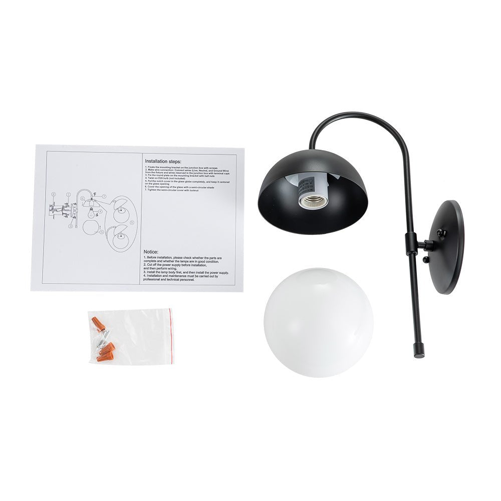 Norduri Globe Metal Wall Sconce