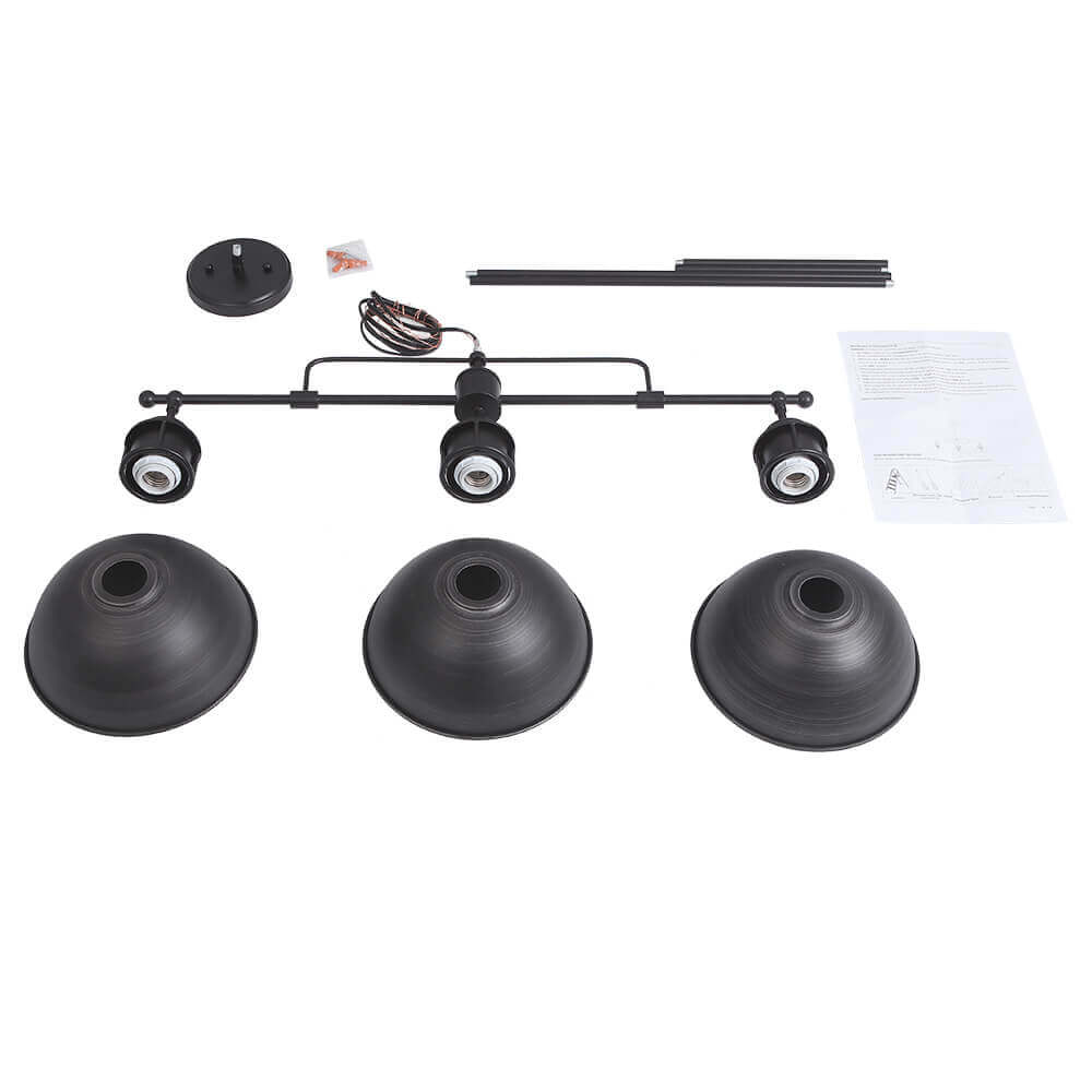 Vesara Industrial Metal Dome Pendant