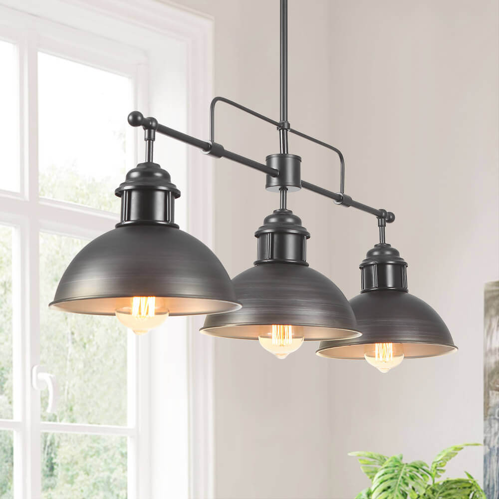 Vesara Industrial Metal Dome Pendant