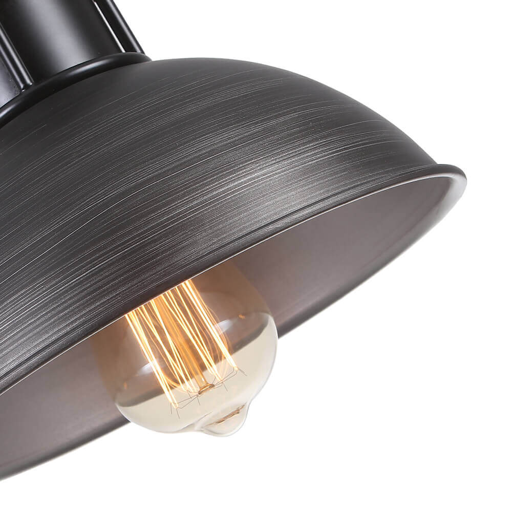 Vesara Industrial Metal Dome Pendant