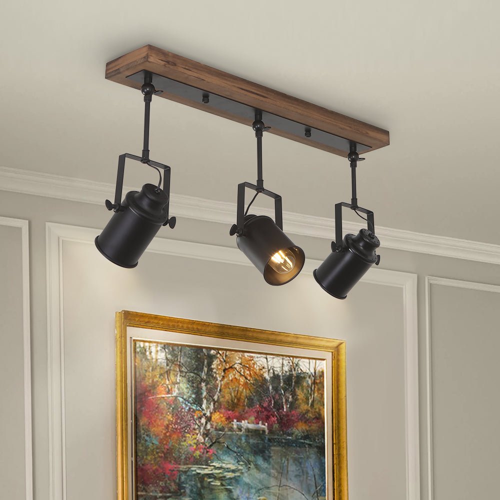 Urne Industrial Metal Semi Flush Track Light