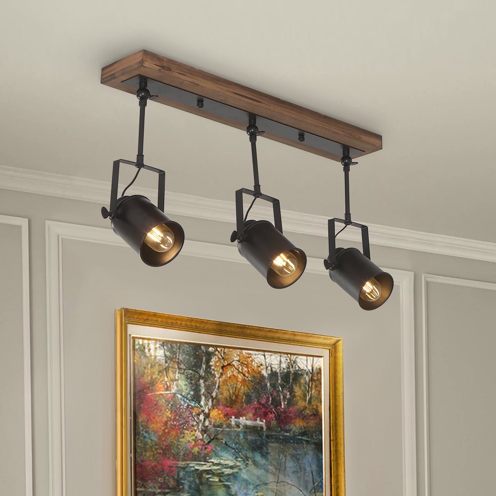Urne Industrial Metal Semi Flush Track Light