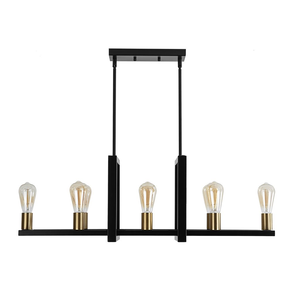 Ulfuvyx Industrial Rectangular Metal Chandelier