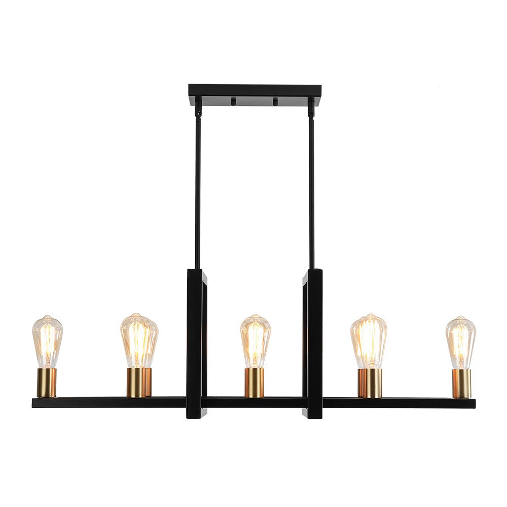 Ulfuvyx Industrial Rectangular Metal Chandelier