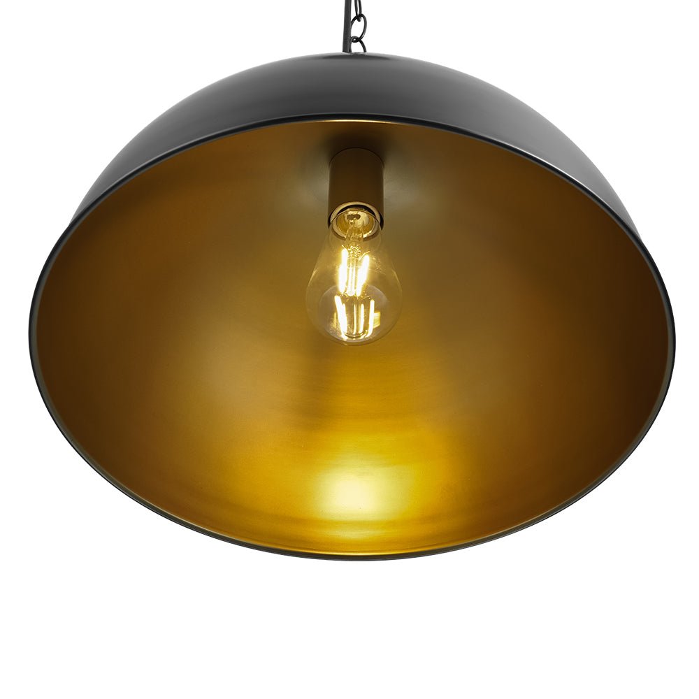 Aevuvyx Industrial Farmhouse Oversized Metal Pendant Light