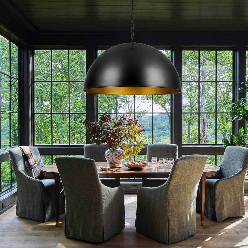 Aevuvyx Industrial Farmhouse Oversized Metal Pendant Light