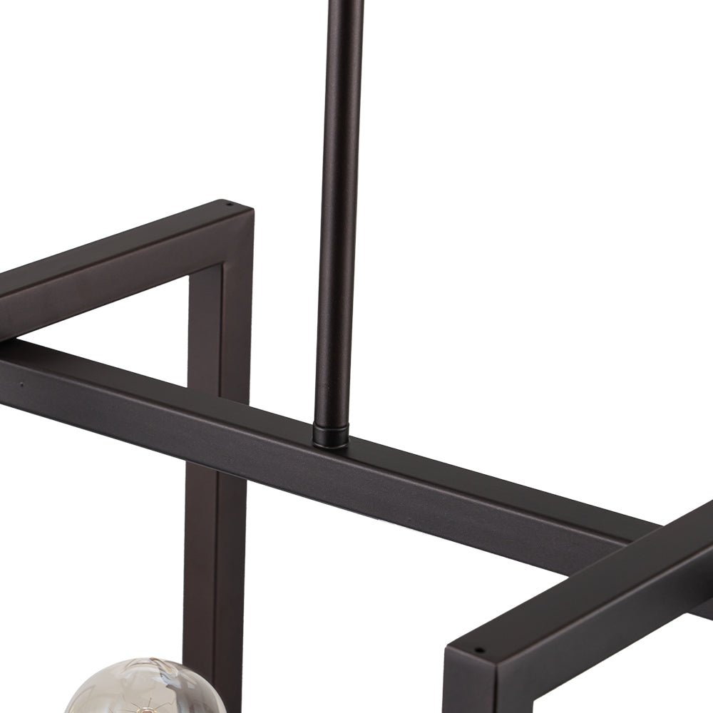 Yrvuva Industrial Farmhouse Rectangular Metal Pendant Light
