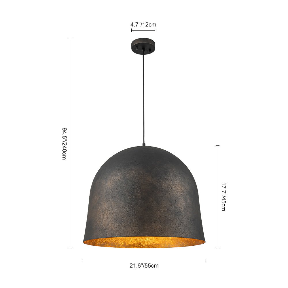 Alvsang Industrial Oversized Metal Pendant Light