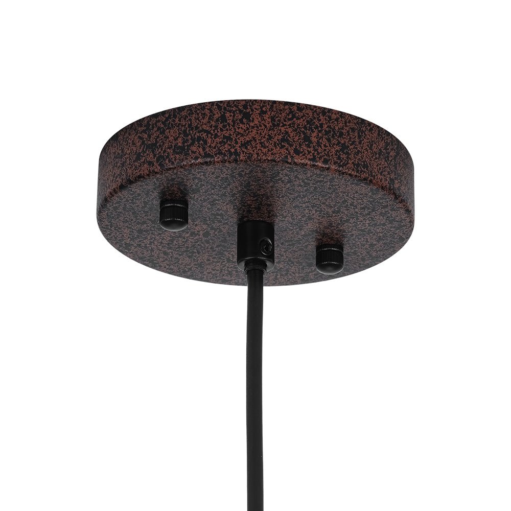 Lunari Industrial Metal Dome Pendant Light - Lamp Copper