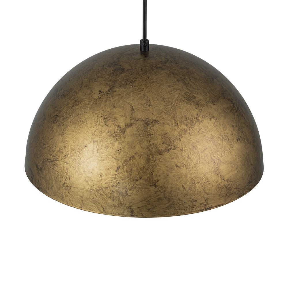 Lunari Industrial Metal Dome Pendant Light - Lamp Copper