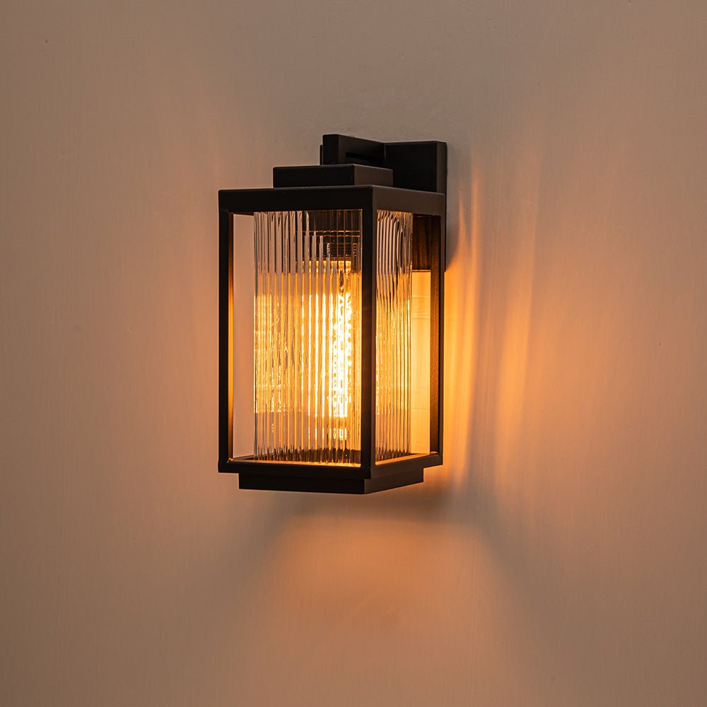 Vireon Outdoor Modern Glass Wall Lantern