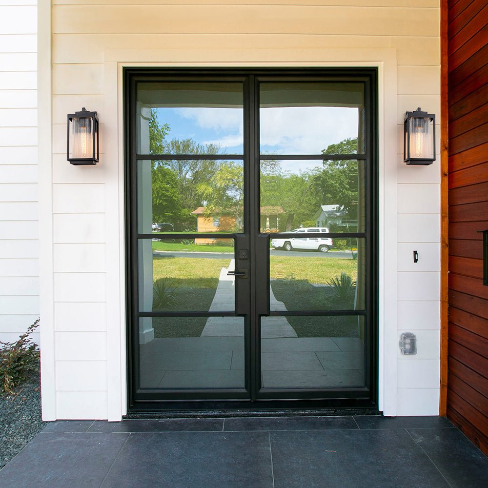 Vireon Outdoor Modern Glass Wall Lantern