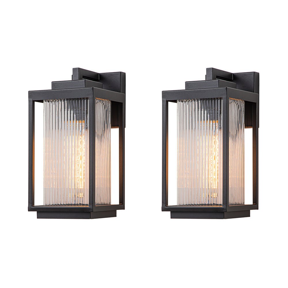 Vireon Outdoor Modern Glass Wall Lantern