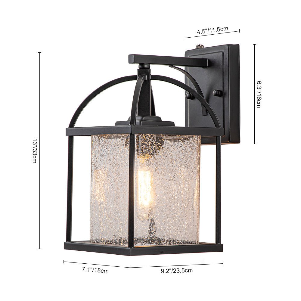 Cirrus Outdoor Modern Glass Wall Lantern