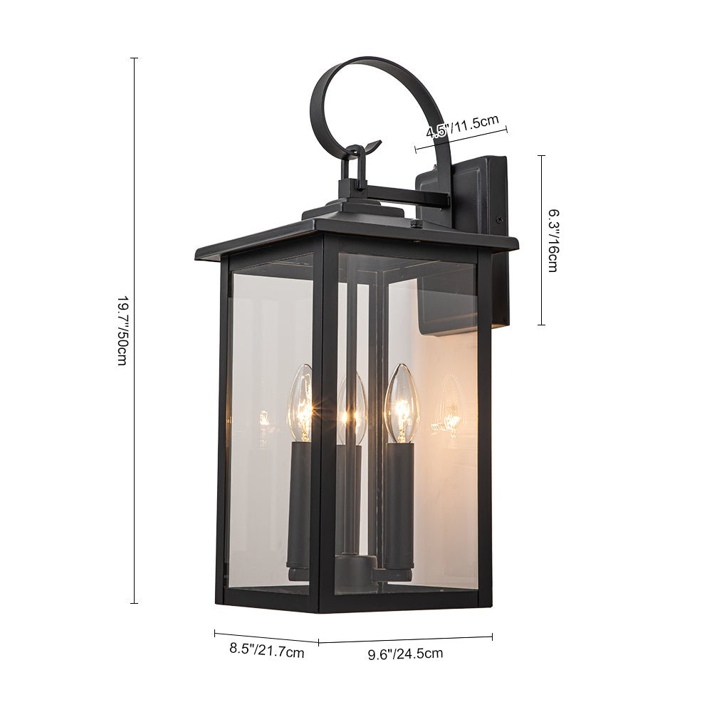 Dvalin Farmhouse Outdoor Metal Wall Light