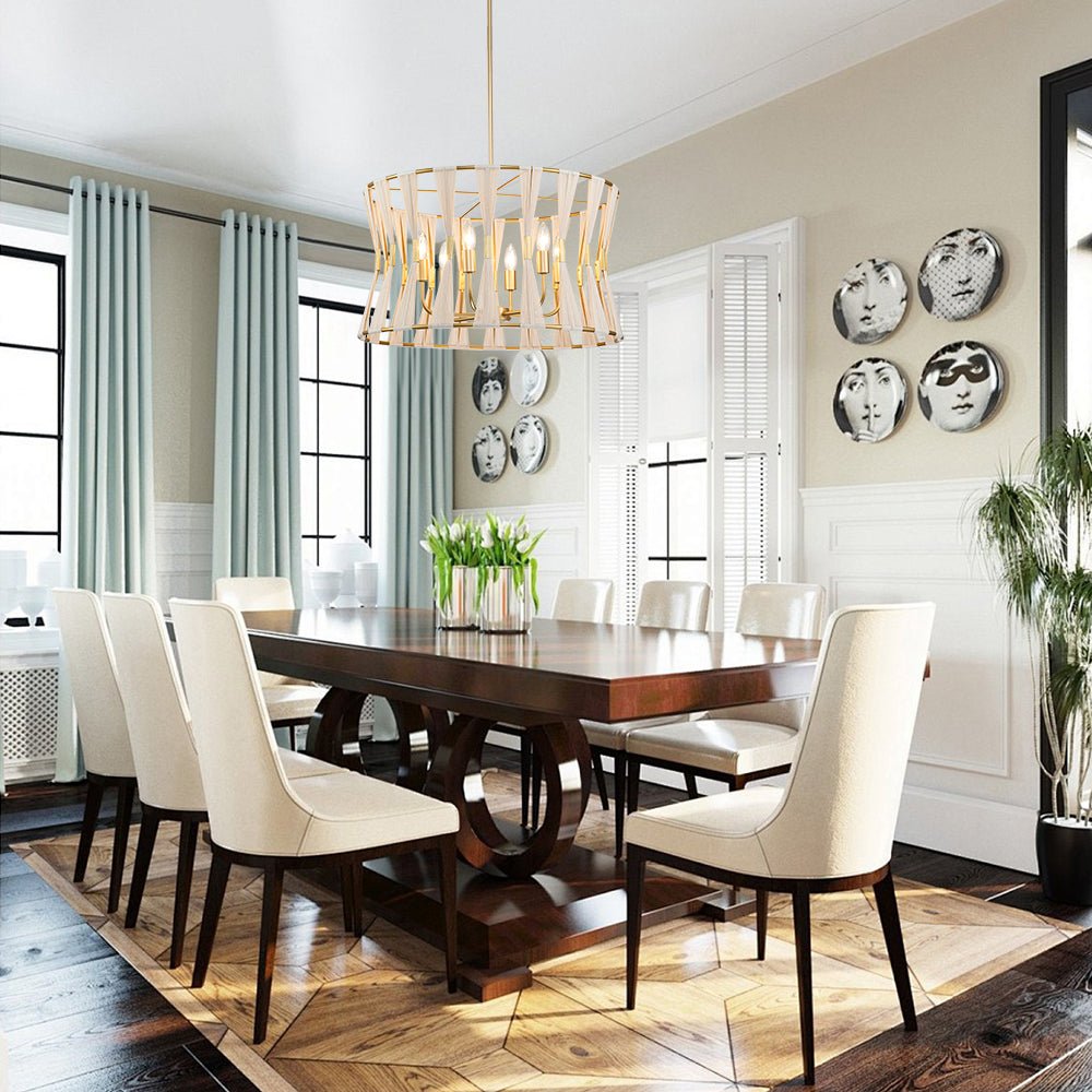 Ildvord Woven Brass Open Metal Pendant Light