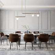 Sifjar Minimalist Linear Glass Chandelier