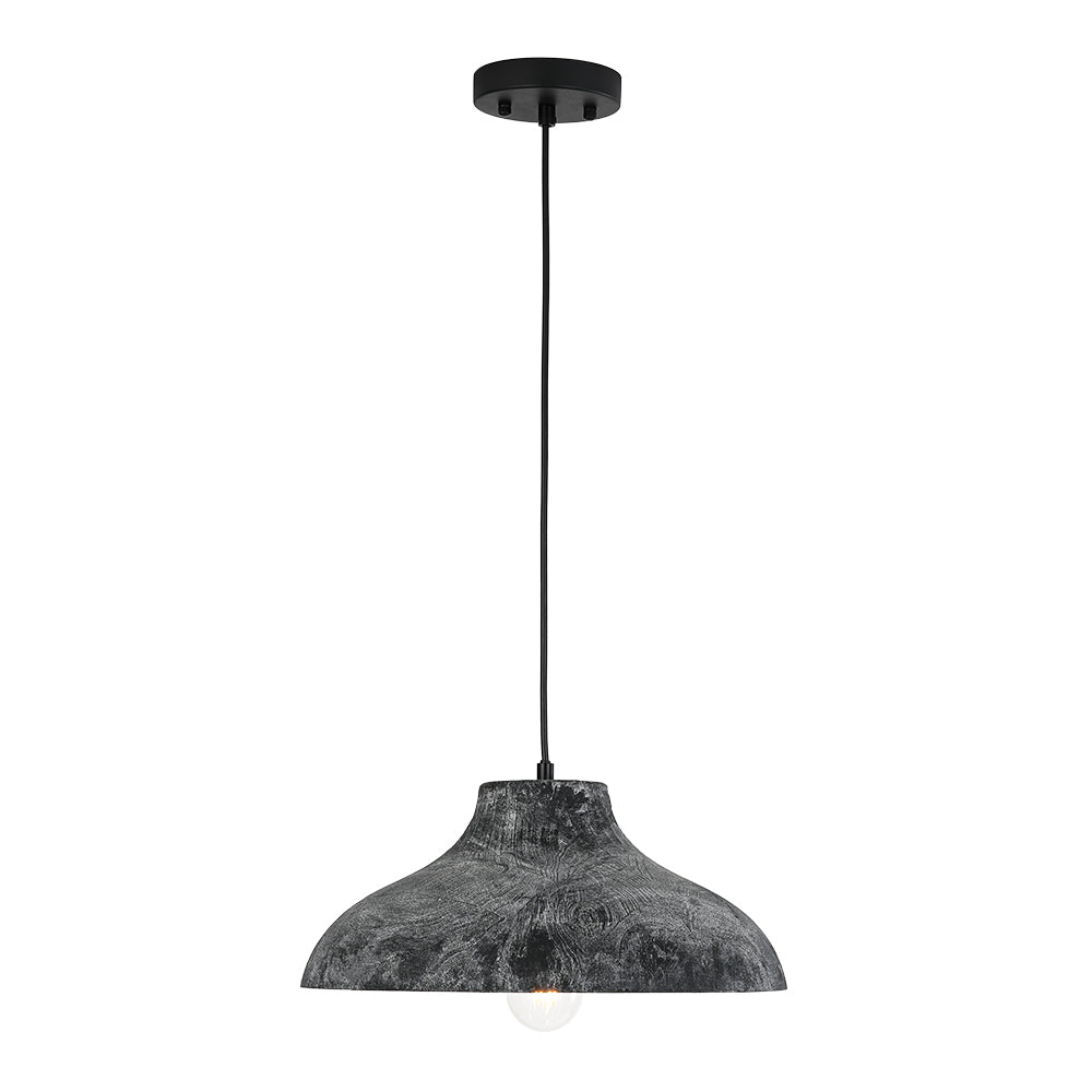 Xenuvyr Limed Style Dome Distressed Single Metal Pendant Light