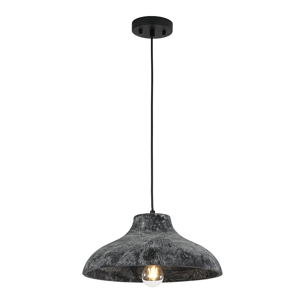 Xenuvyr Limed Style Dome Distressed Single Metal Pendant Light