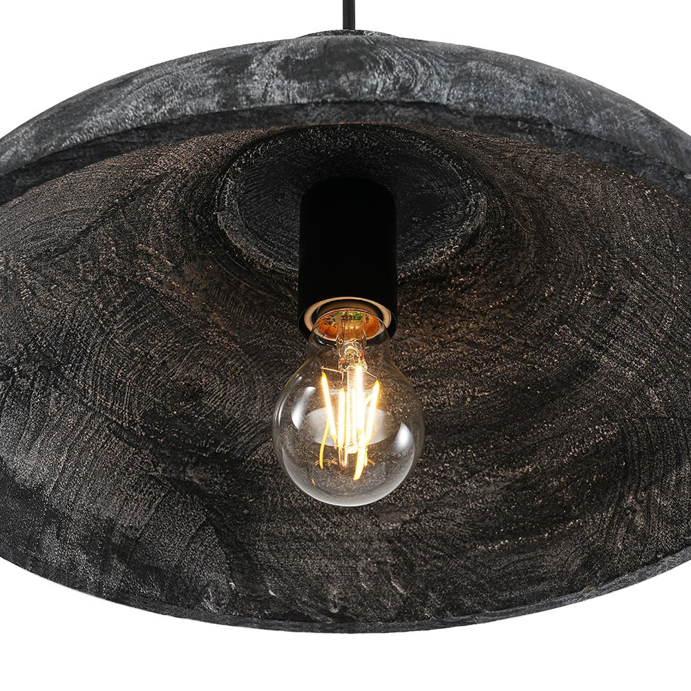 Xenuvyr Limed Style Dome Distressed Single Metal Pendant Light