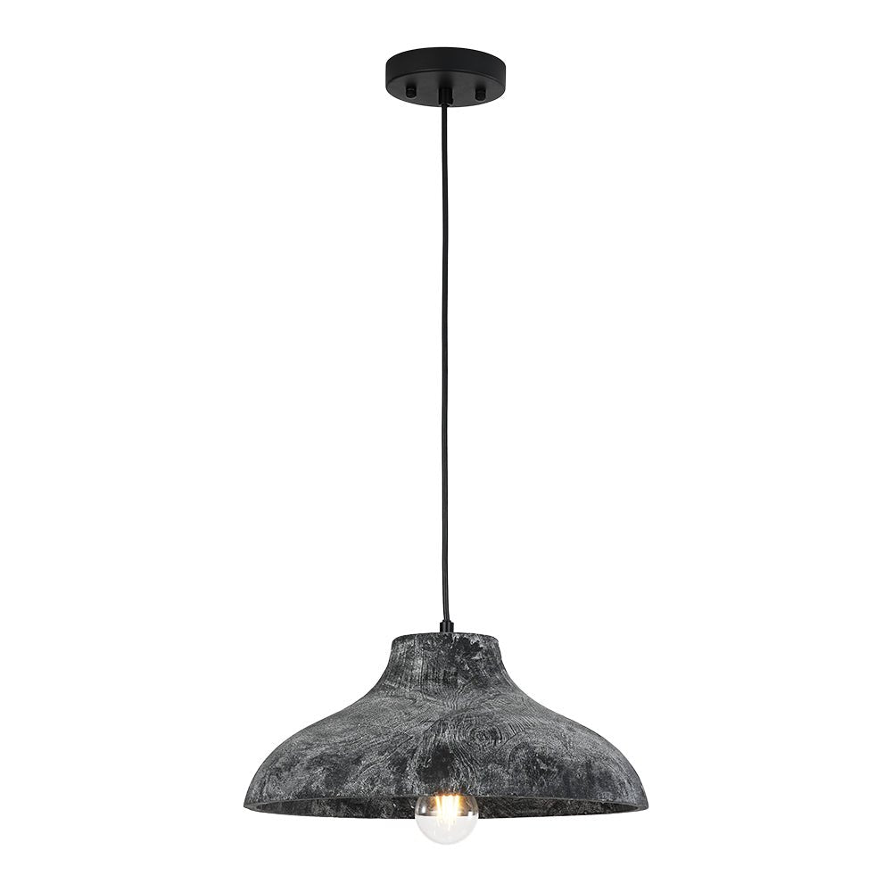Xenuvyr Limed Style Dome Distressed Single Metal Pendant Light