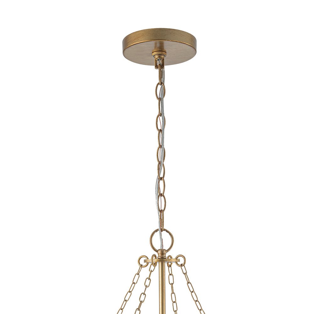 Astron Luxe Floral Crystal Chandelier - Lamp Copper