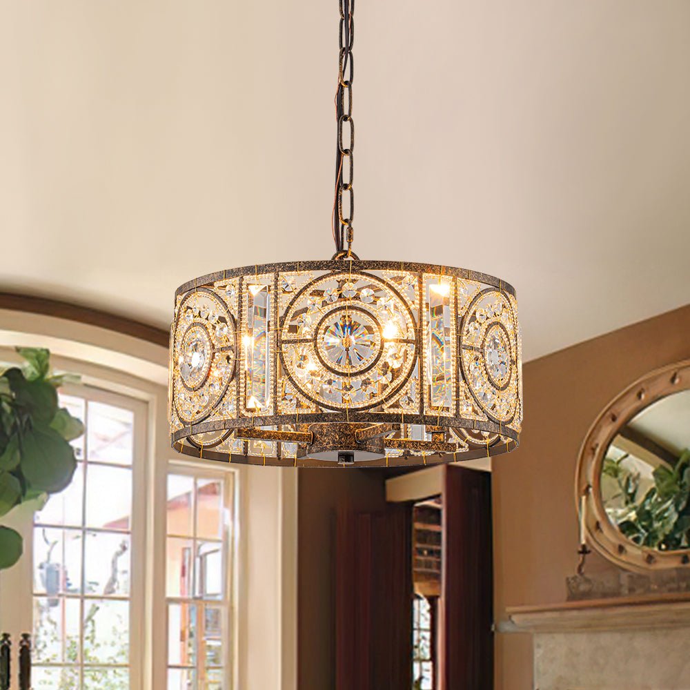Ulfar Luxe Moroccan Antique Crystal Chandelier