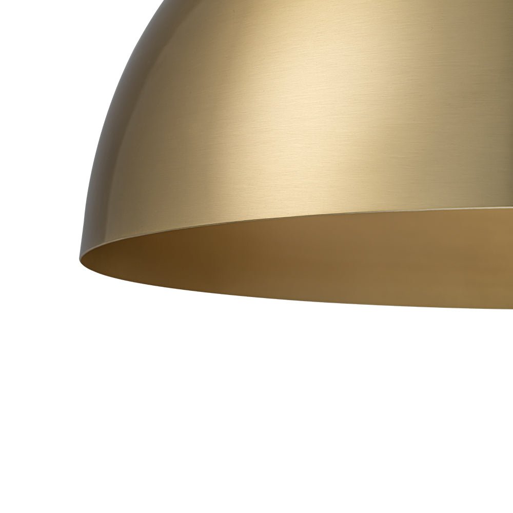 Tinduvum Luxe Oversized Brushed Brass Metal Pendant Light