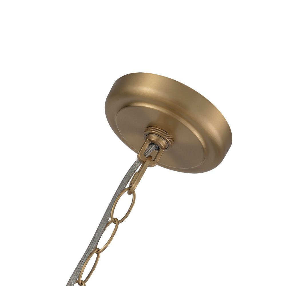 Tinduvum Luxe Oversized Brushed Brass Metal Pendant Light