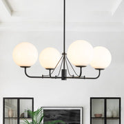 Norduvyt Luxury Shine Globe Sputnik Opal Glass Chandelier