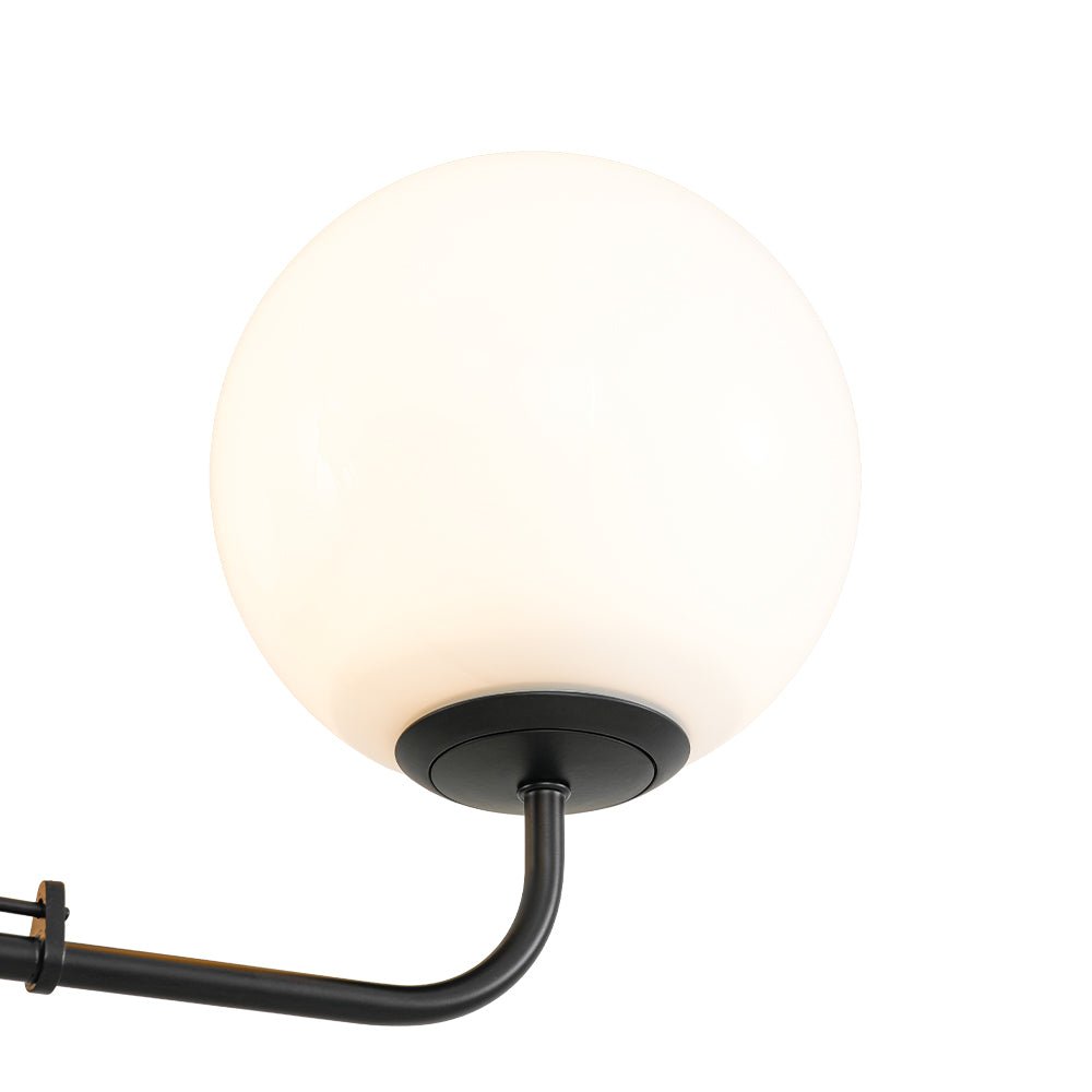 Norduvyt Luxury Shine Globe Sputnik Opal Glass Chandelier