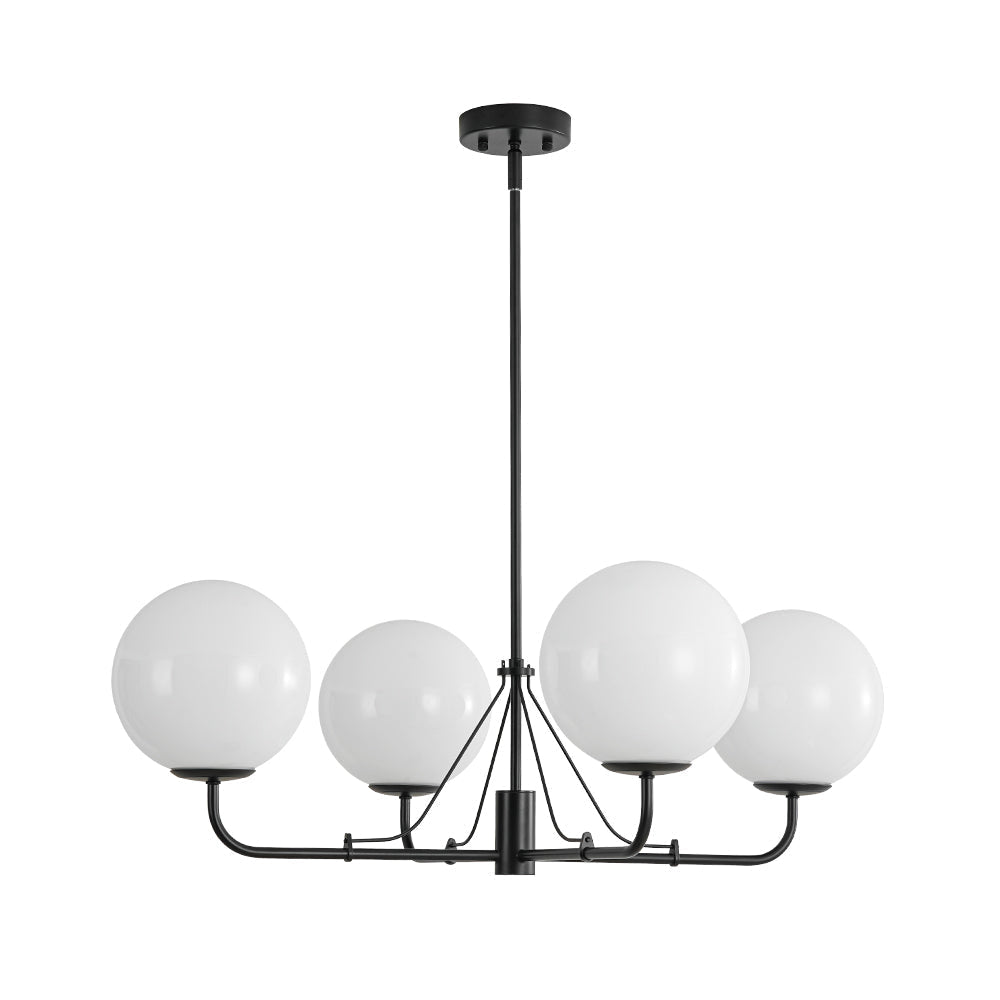 Norduvyt Luxury Shine Globe Sputnik Opal Glass Chandelier