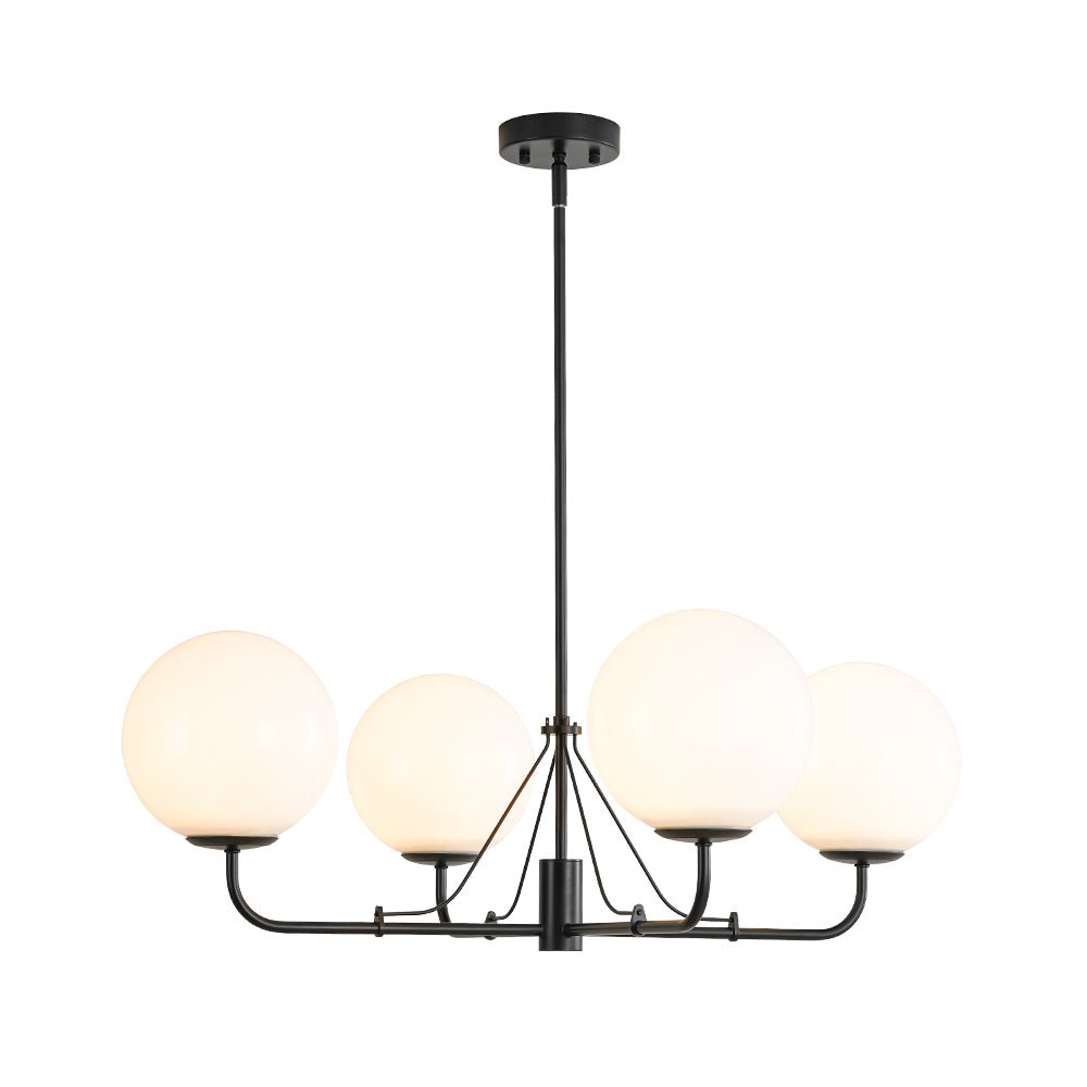 Norduvyt Luxury Shine Globe Sputnik Opal Glass Chandelier