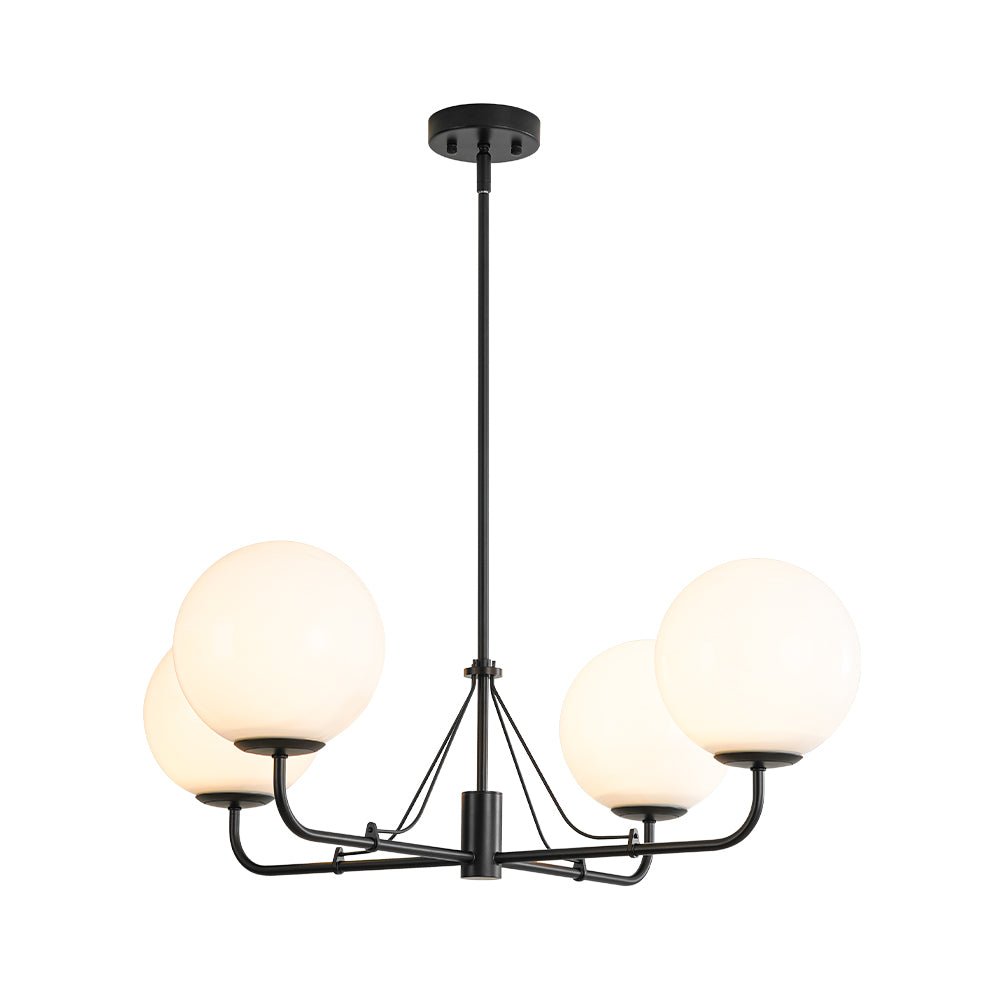Norduvyt Luxury Shine Globe Sputnik Opal Glass Chandelier