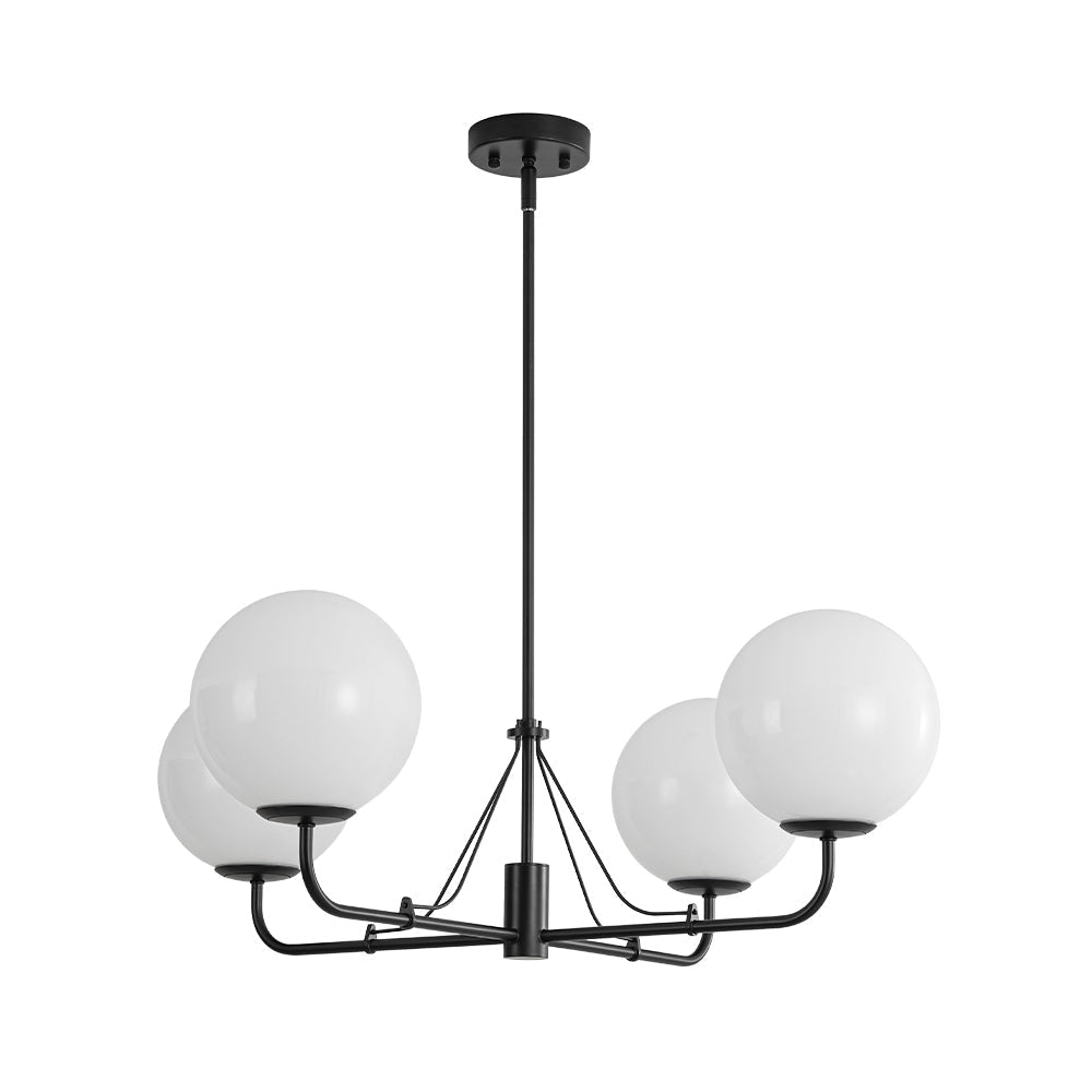 Norduvyt Luxury Shine Globe Sputnik Opal Glass Chandelier
